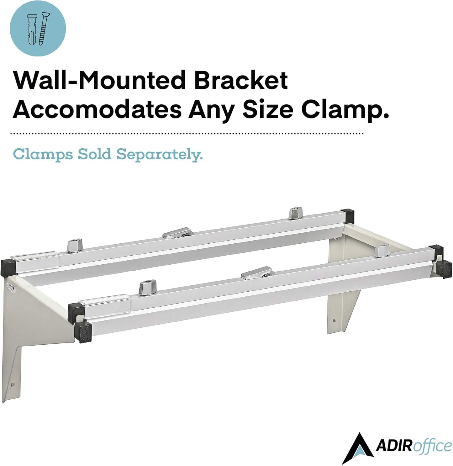 Adir Blueprint Wall Rack - Blueprint Plans Organizer and Construction Plan Holder - Poster Display and Map Rack for Office and Home (Without Blueprint Clamps)