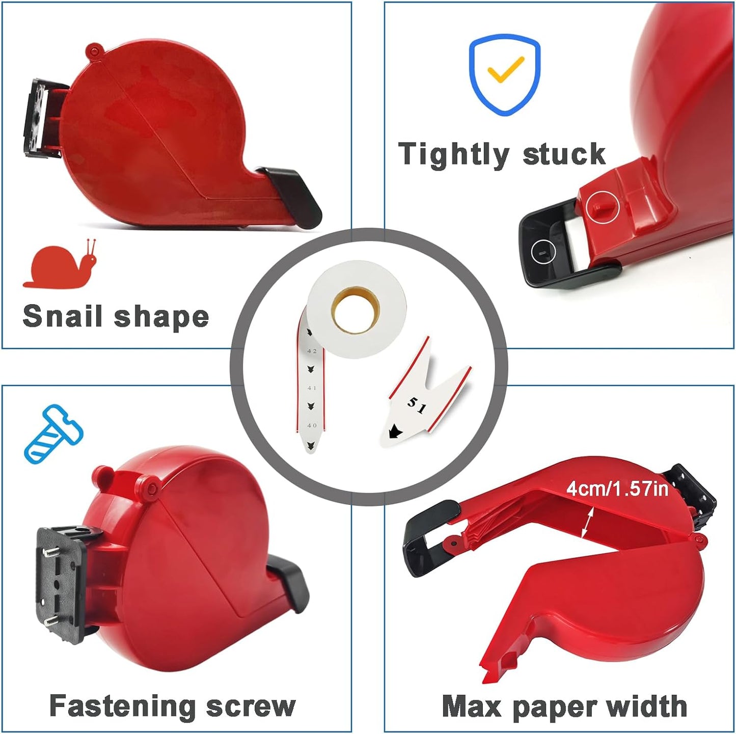Take a Number System Ticket Machine Ticket Dispenser with Stand and 1 Roll of 2000 Tickets 2-Digits Take a Number Tickets for Queue Call System