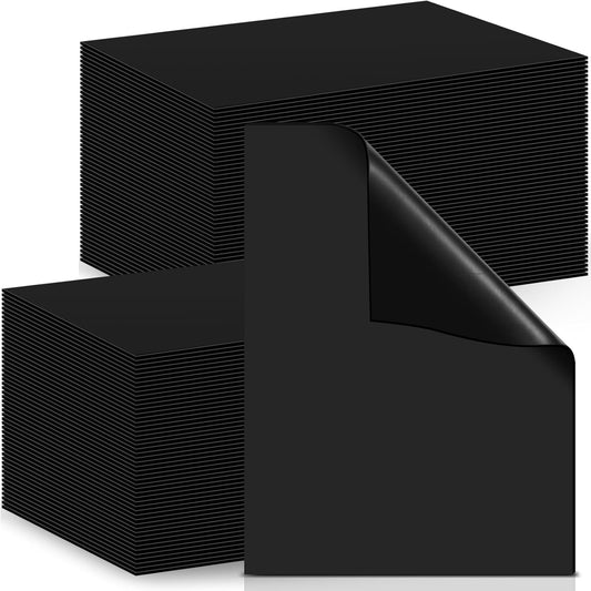 50 Pcs Non Adhesive Magnetic Sheet 5 x 7 Inch for Die Storage Flexible Magnetic Sheets Plain Sheet for Arts and Crafts Scrapbooking DIY Photography, Easy to Cut and Organize