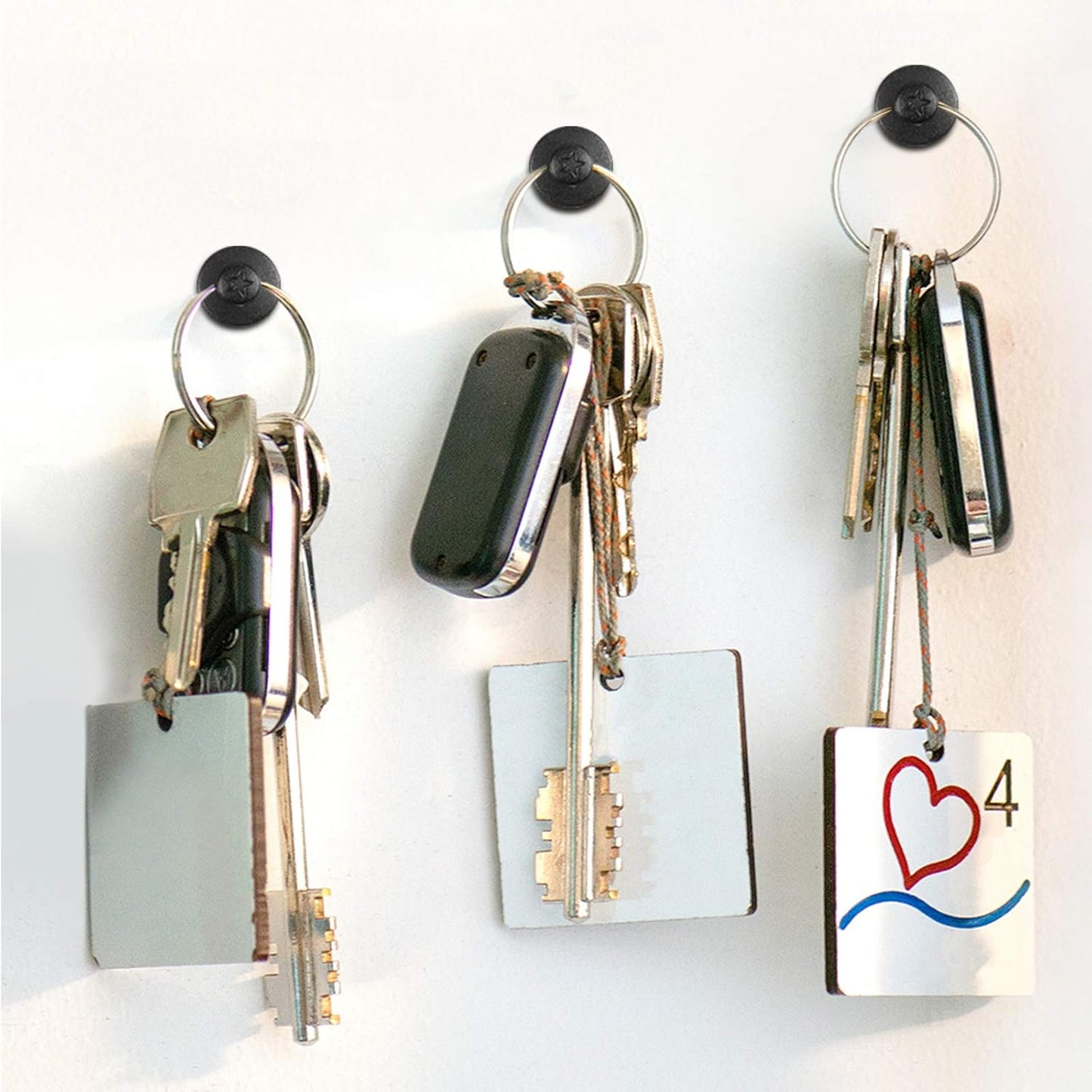 Push Pins Picture Hangers Double Headed Thumb Tacks Wall Hooks for Wall Hangings Picture Hangers Nails Small Photo Hanging Hook Pins for Home Office Photo Decor(Black,25 Pieces)