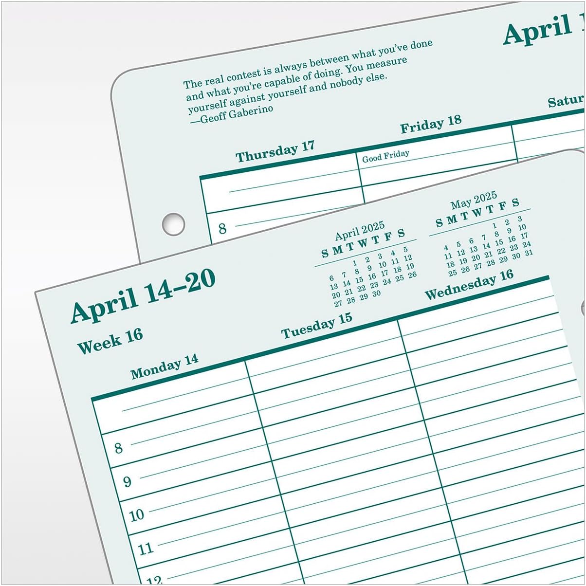 FranklinCovey - Original Weekly Ring-Bound Planner (Classic, Apr 2025 - Mar 2026)