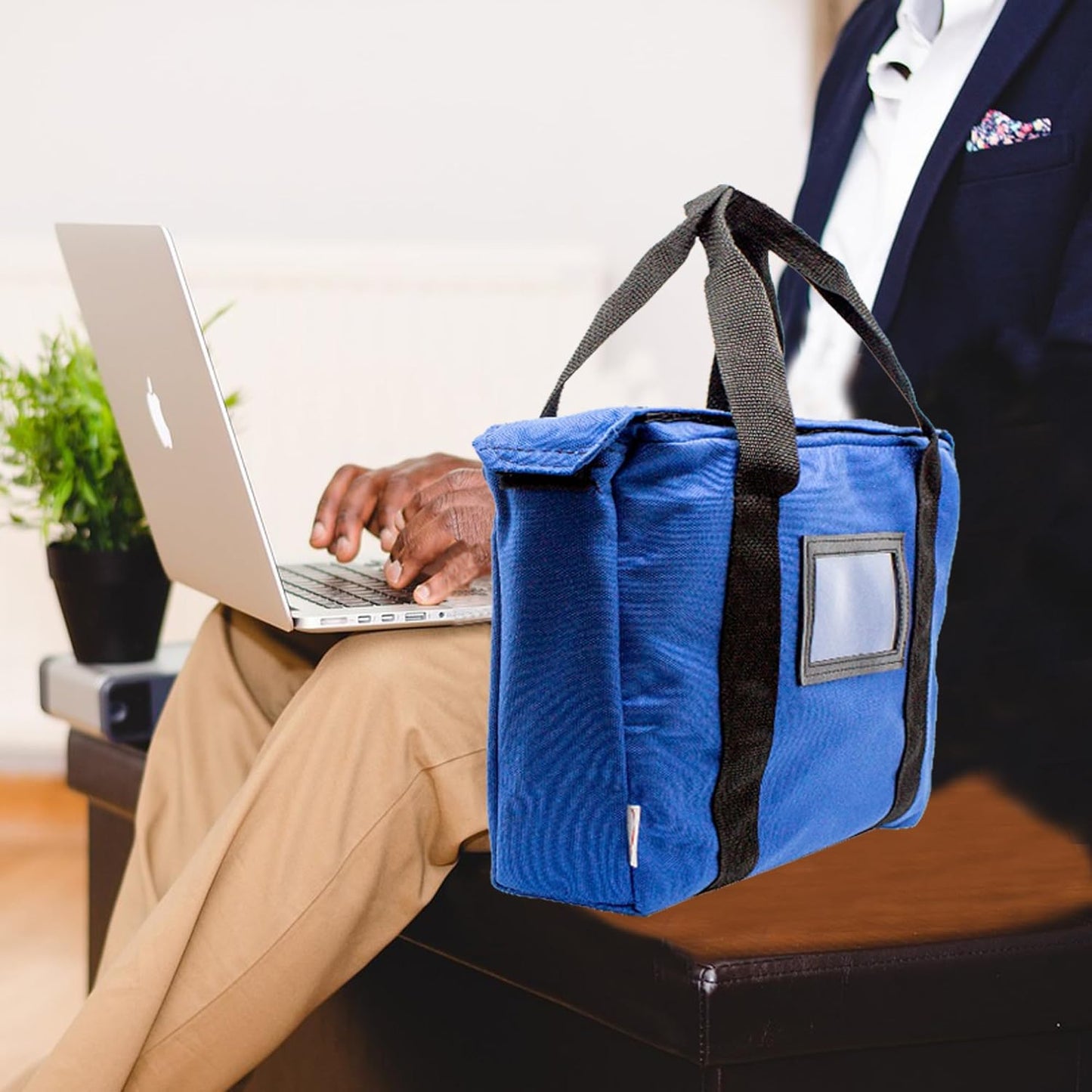 Fire Resistant and Water Repellent Briefcase Document Bag 14 x 11 x 3 Inch