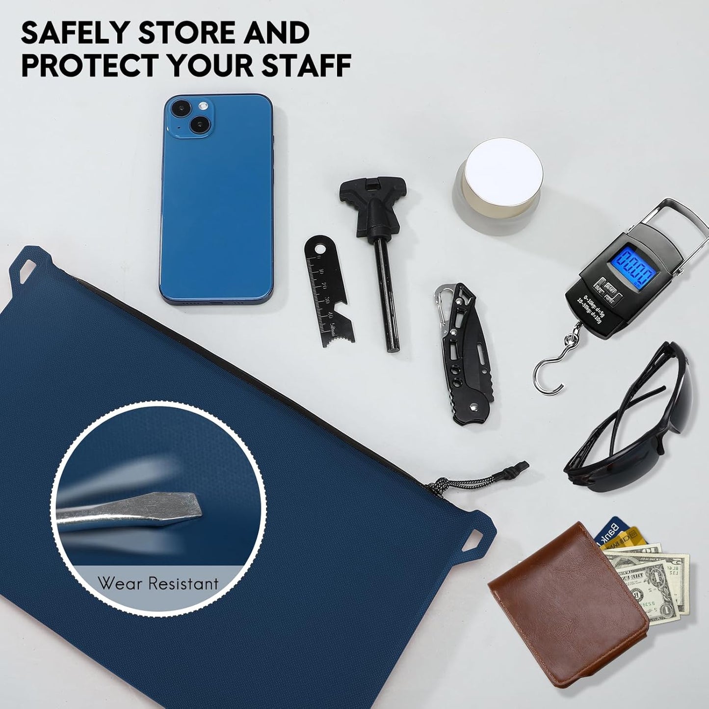 Haimont Waterproof Pouch, Small Waterproof Dry Bag with Upgrade Zipper for Travel Boating Kayaking Hiking Document Organizer