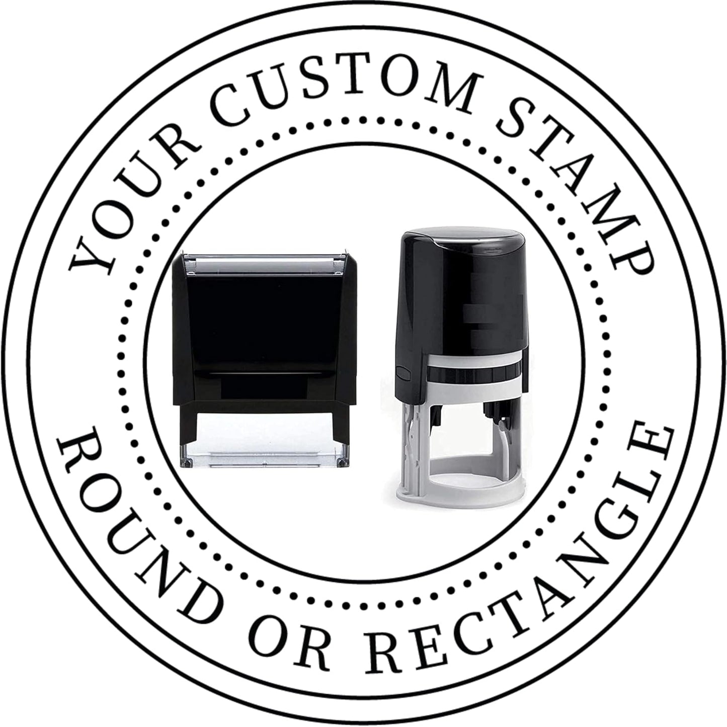 Choose Size - Logo Stamp | Custom Stamp | Personalized Business Stamp | Business Logo Stamp | Business Logo Personalized Stamp or Image Small Large Medium Round Custom Stamps Self Inking