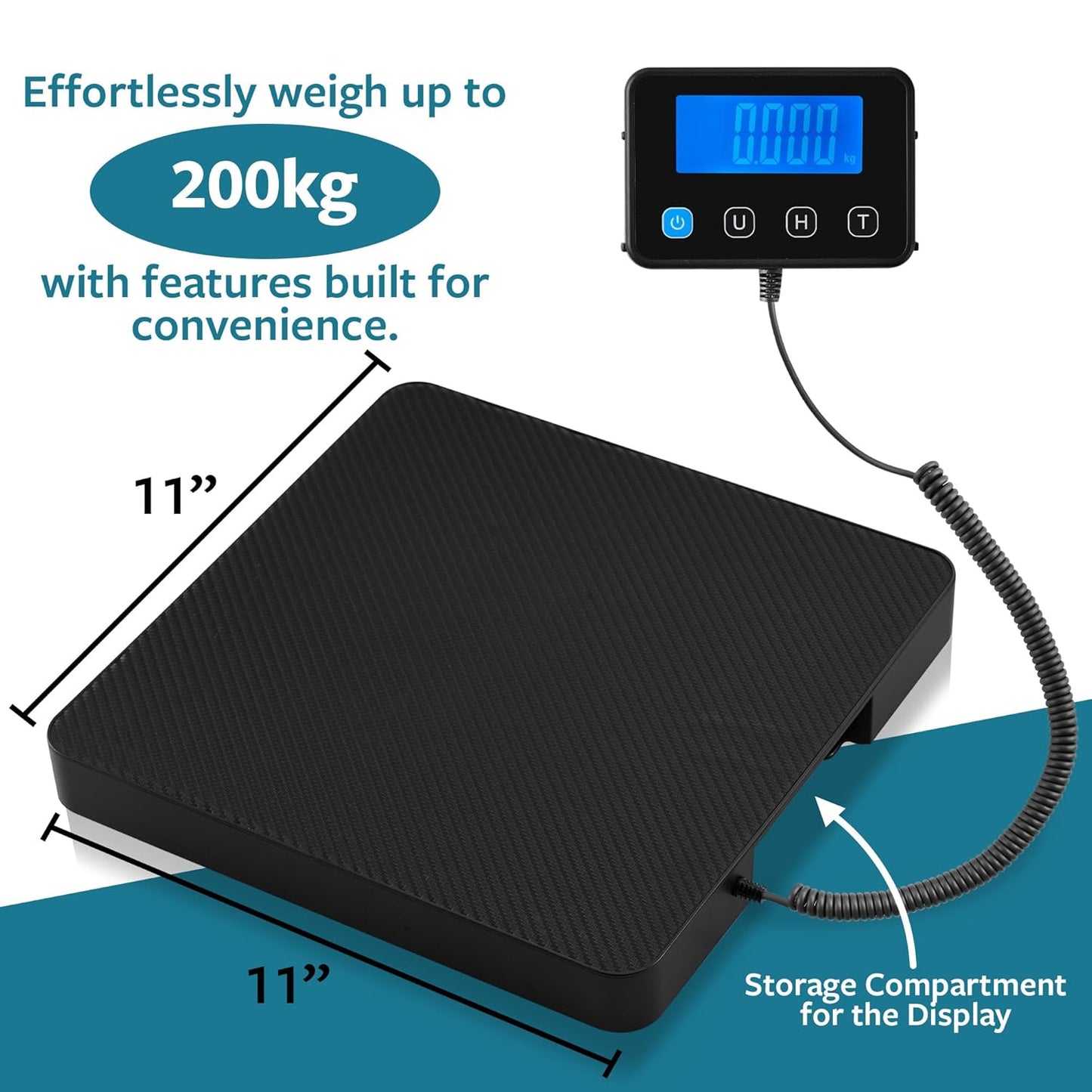Smart Weigh Digital Shipping and Postal Weight Scale, 110 lbs x 0.1 oz, UPS UPost Office Scale Variation (440LB)