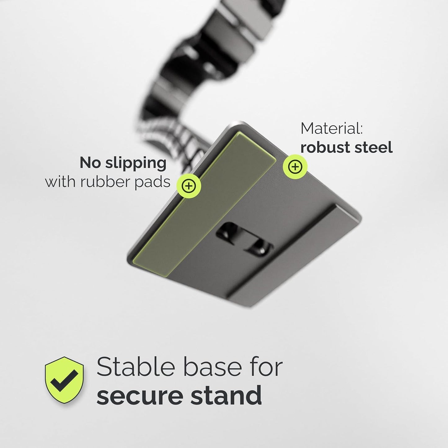 VALU Cable Management Spine – 49 Inch Cable Organizer for Standing & Fixed Desks – Sturdy & Flexible with Magnetic Link – Cord Management System Under Desk with Steel Base & Non-Slip Pads