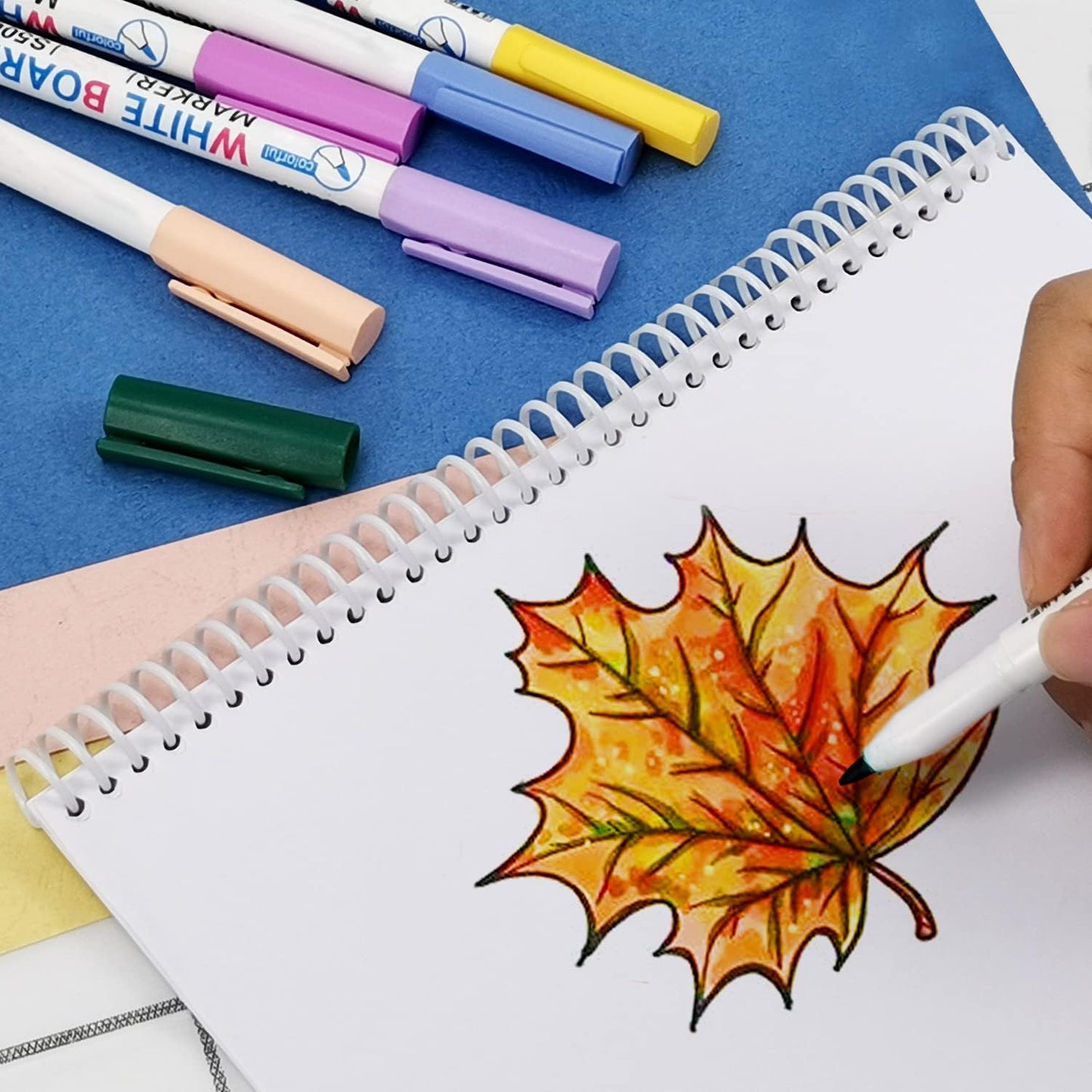 Rayson 5/8" Plastic Spiral Binding Coil, 140 Sheet Capacity, 4:1 Pitch 15.9mm White Coil Bindings Spines - 100/Box for Business and Educational Purposes