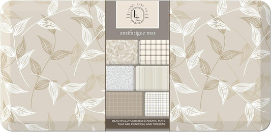 Anti Fatigue Mat by Laurel Lane Co. – Designer Anti Fatigue Mats for Kitchen Floor, Kitchen Mats for Floor, Desk Mat – Cushioned 0.75" Thick – Stain Resistant – Non-Skid Bottom – 20" x 39"