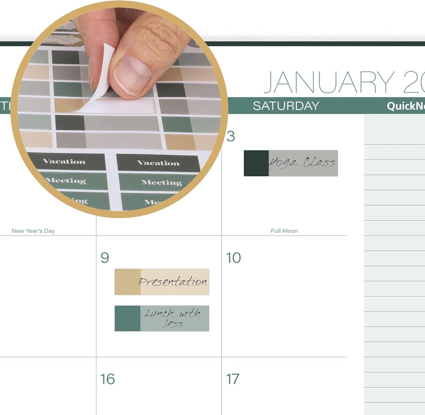 Cambridge 2026 Planner, Weekly & Monthly, 8-1/2" x 11", Large, Emerald Isle (1758-905-26)