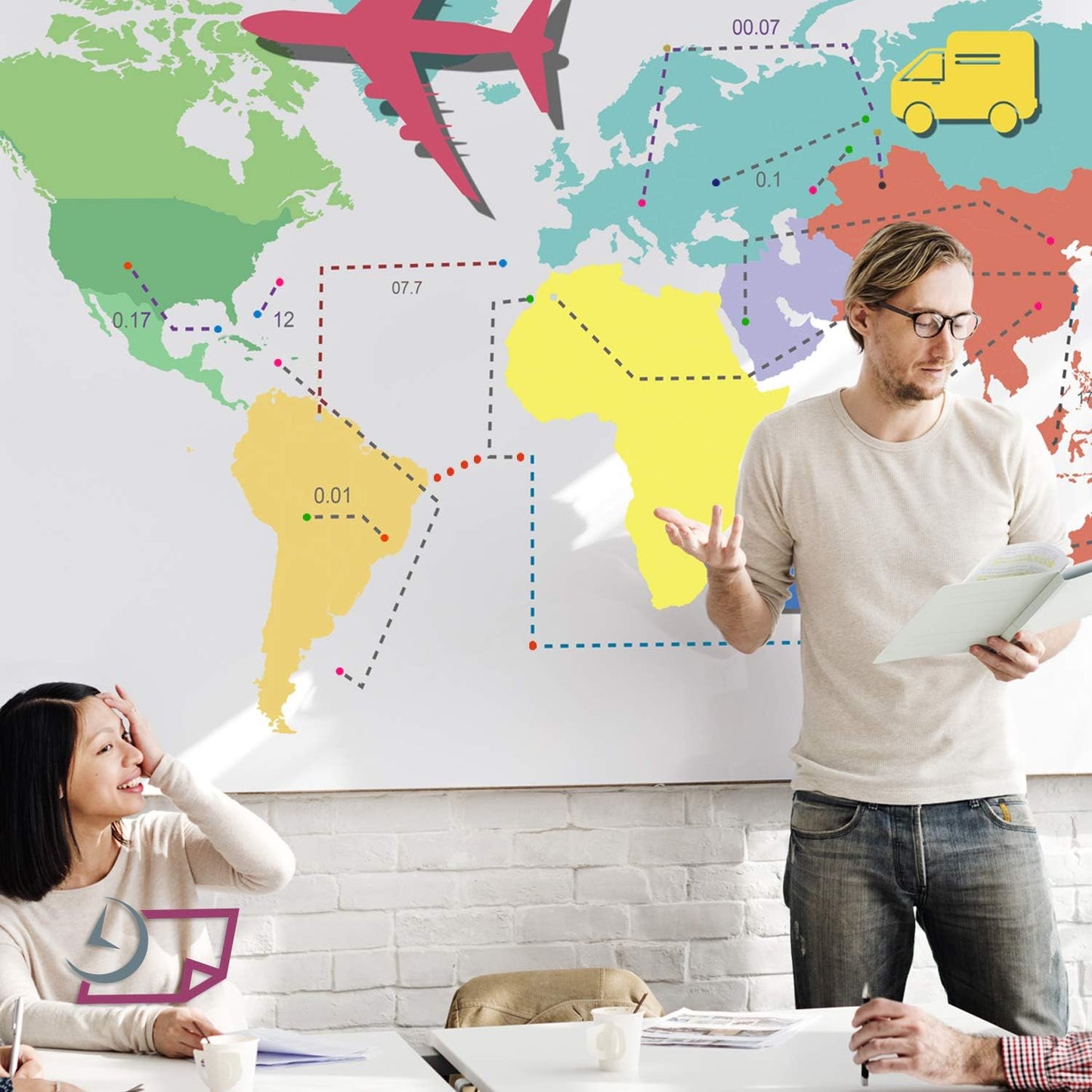 8-1/2 x 11" Neon Color High Light Fluorescent Labels for Laser & Inkjet Printer (Pink Fluorescent, 3/4" Round - 108 Per Page | 2700 Labels)