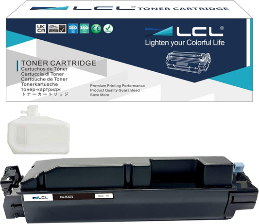 LCL TK5272 TK-5272 TK-5272K Toner Cartridge Replacement for Kyocera 1T02TV0US0 Toner for Kyocera ECOSYS M6230cidn M6235cidn M6630cidn M6635cidn P6230cdn Pinter (1-Pack Black)