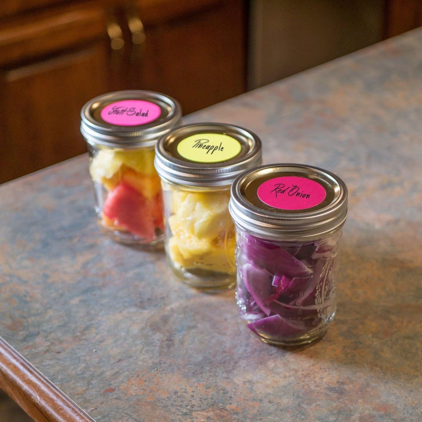 ChromaLabel 2 Inch Round Colored Stickers, High Visibility Permanent Sticky Dots Color Coding Labels, Easy to Write On Dot Stickers - 500 Sticker Dots per Roll, Fluorescent Yellow - Case of 5