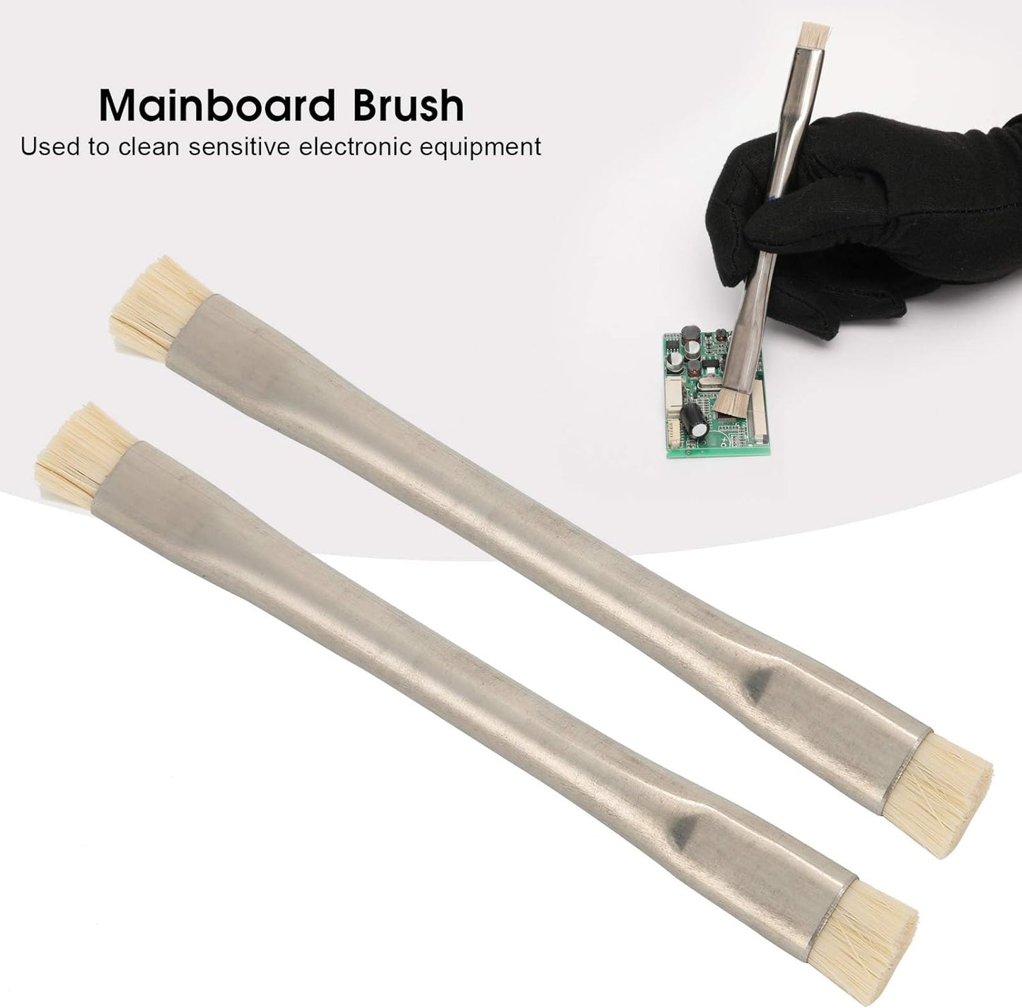 2 PCS Anti Static Brush, Motherboard ESD Brush, Electronic Cleaning Brushes, for Mobile Phone, Tablet, Computer Fans