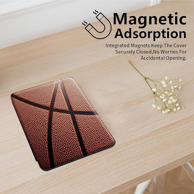 for Fire HD 10 Tablet Case 11th Generation 2021 and Amazon Fire HD10 Plus Case 10.1", 360 Degree Rotating Stand Smart Protective Case,for Fire HD 10 2021 Tablet,Basketball