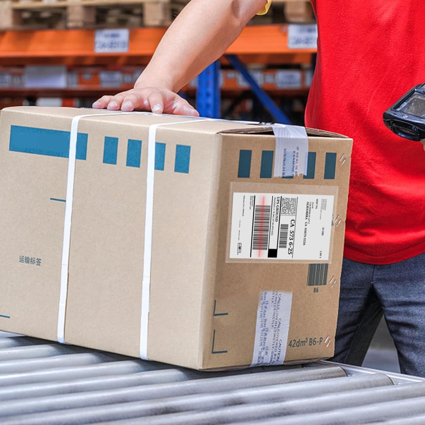 Packing List Pouches 4.5'' X 5.5'', Shipping Label Sleeves, Packing Slip Envelopes, Clear Adhesive Top Loading Packing List (4.5"" X 5.5"")