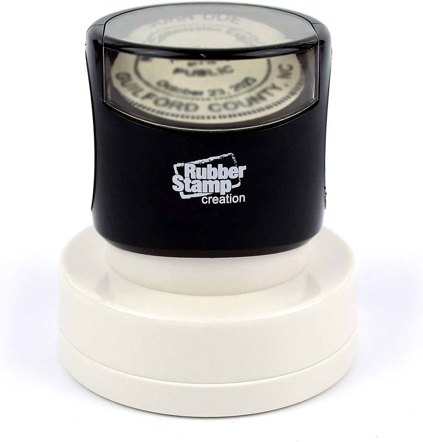 MaxMark Round Notary Pre-Inked Stamp for State of Louisiana
