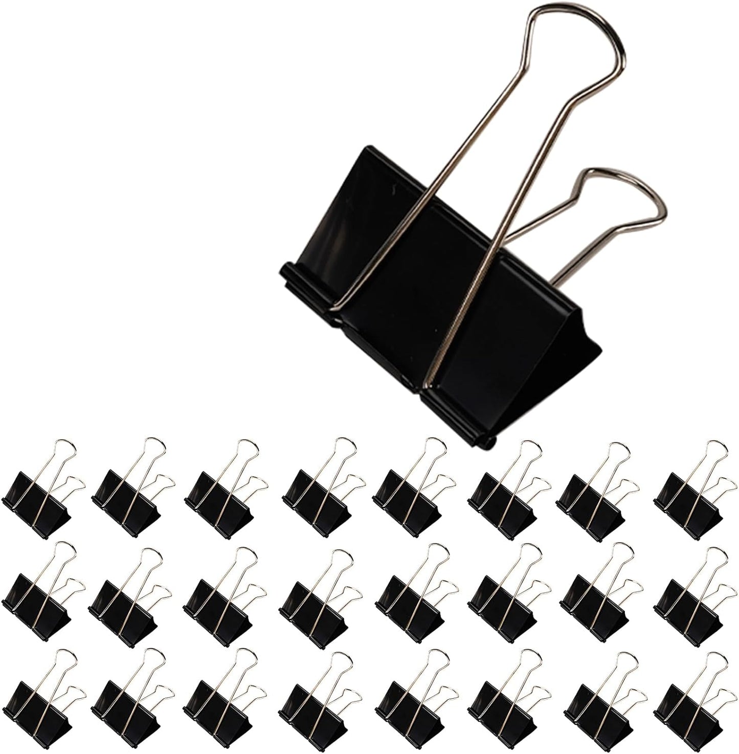 Jumbo Binder Clips 3 Inch - Extra Large Binder Clips 24 Pack, Heavy Duty Office Binder Clips for Paper, Documents, School & Office Supplies (24, 3 inch)