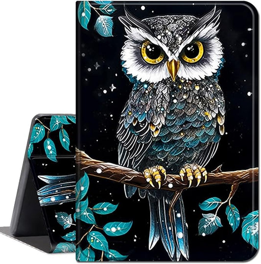 for All-New Kindle Fire 7 Tablet Case (12th Gen, 2022 Release),Slim Lightweight Smart Shell Stand Cover with Auto Wake/Sleep for Amazon Fire 7 Kids Tablet,Starry Owl