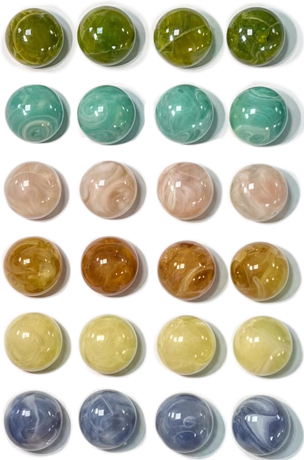 Qualsen Fridge Magnets, Colorful Decorative Cute Refrigerator Magnets for Whiteboard, Locker, Kitchen, Office, Classroom（24 Pcs）