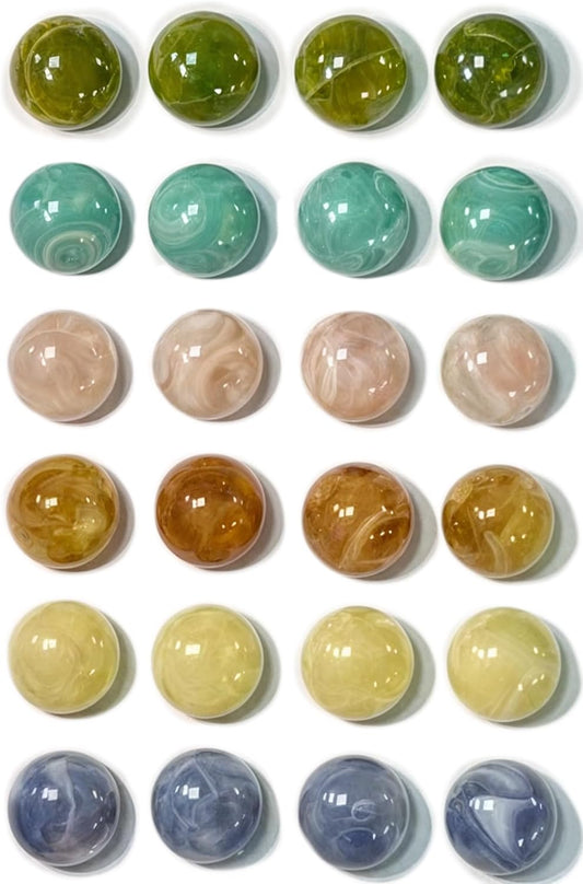 Qualsen Fridge Magnets, Colorful Decorative Cute Refrigerator Magnets for Whiteboard, Locker, Kitchen, Office, Classroom（24 Pcs）