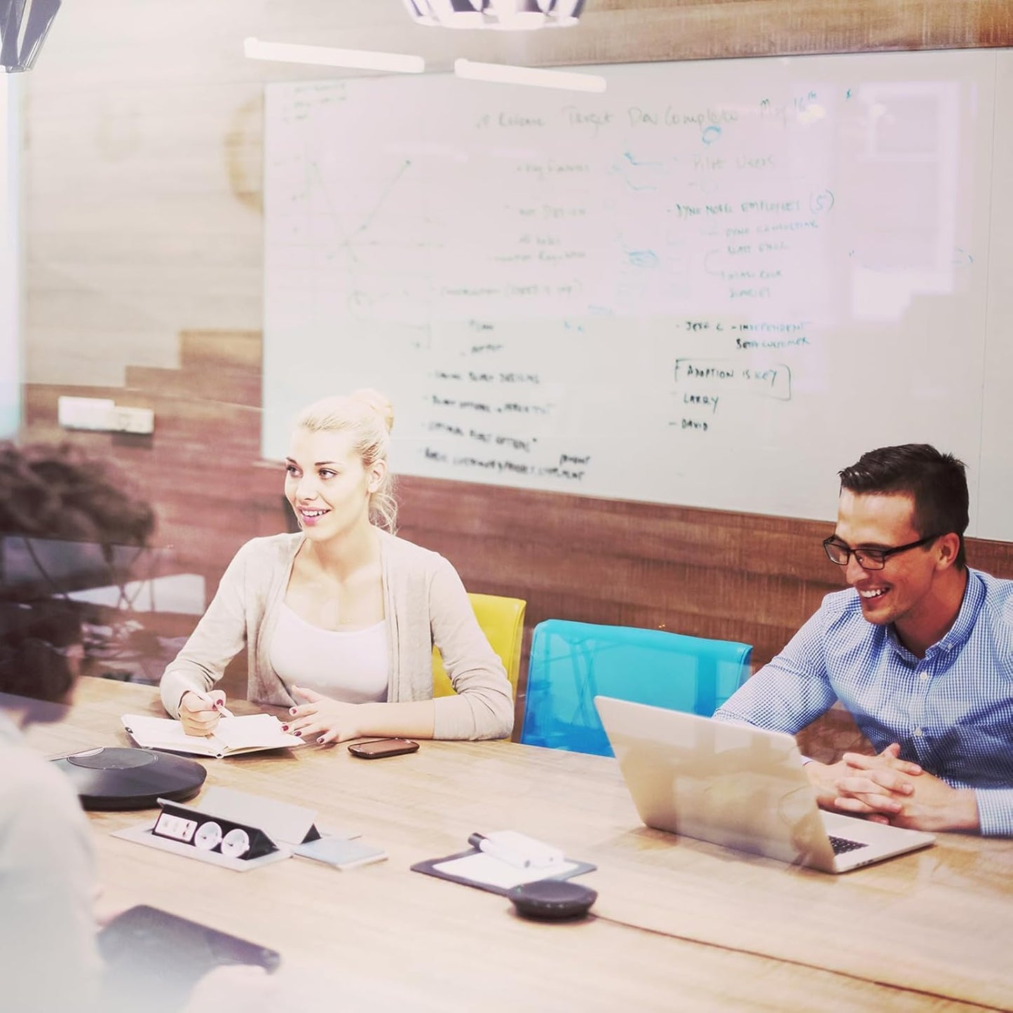 Magnetic Dry Erase Whiteboard Paper, 48" W x 36" H Self Adhesive Whiteboard for Wall, Easy to Write and Clean Dry Erase Board for Kids, Office, Home, with Marker, Magnetic Eraser and Magnets