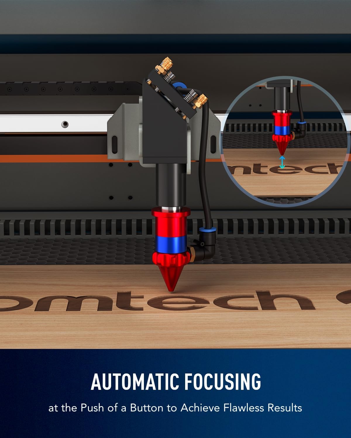 OMTech 90W CO2 Laser Engraver with LightBurn & Water Chiller, 20"x28" Laser Engraving Cutting Machine with Autofocus Autolift 4 Way Pass Air Assist, Commercial Laser Cutter for Wood Glass Acrylic More