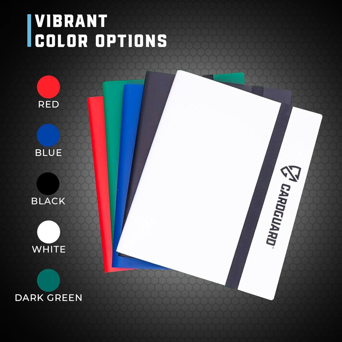 Trading Card Binder Pro-Folio – 9 Pocket Binder - Side-Loading Album, Durable & Acid-Free Storage for Pokémon, YuGiOh, MTG, TCG, Game & Sports Cards, Dark Green