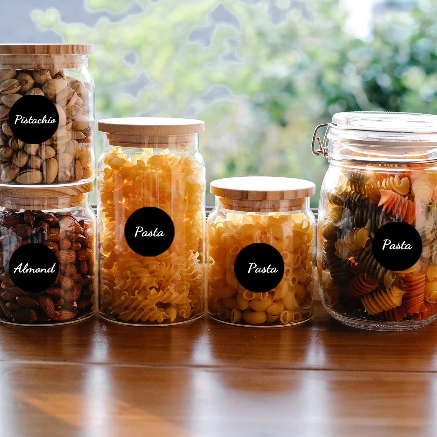 Black Circle Stickers 2000Pcs Dot Stickers, 1 Inch Round Write Coding Labels Can Writing for Family, Office, Student Classroom