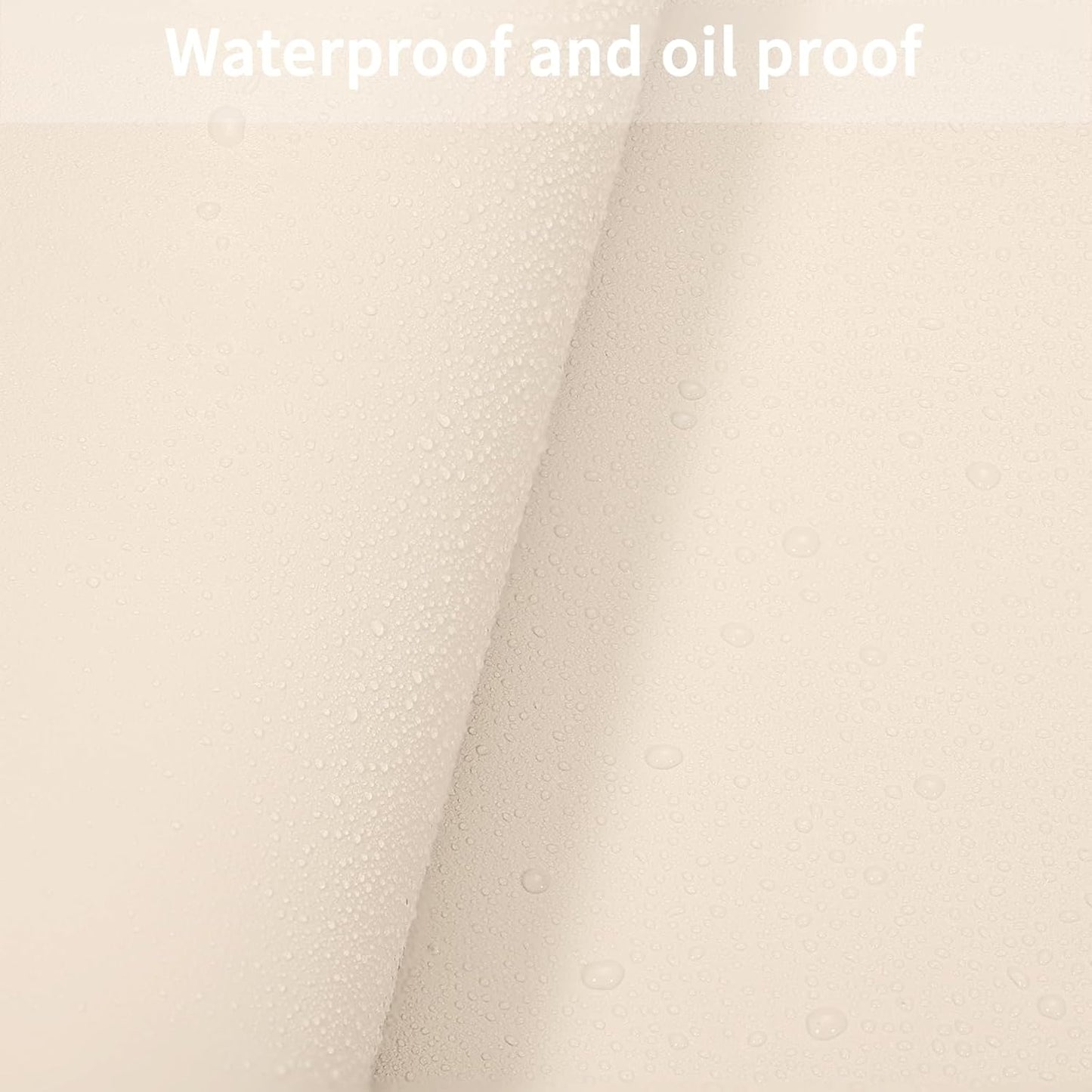 Leather Table Cover,1.8mm Thick,42x60 Inch Table Protector,Table Protector for Dining Room Table,Dining Table Cover,Table Cover Protector(Off White+Light Gray,42x60)