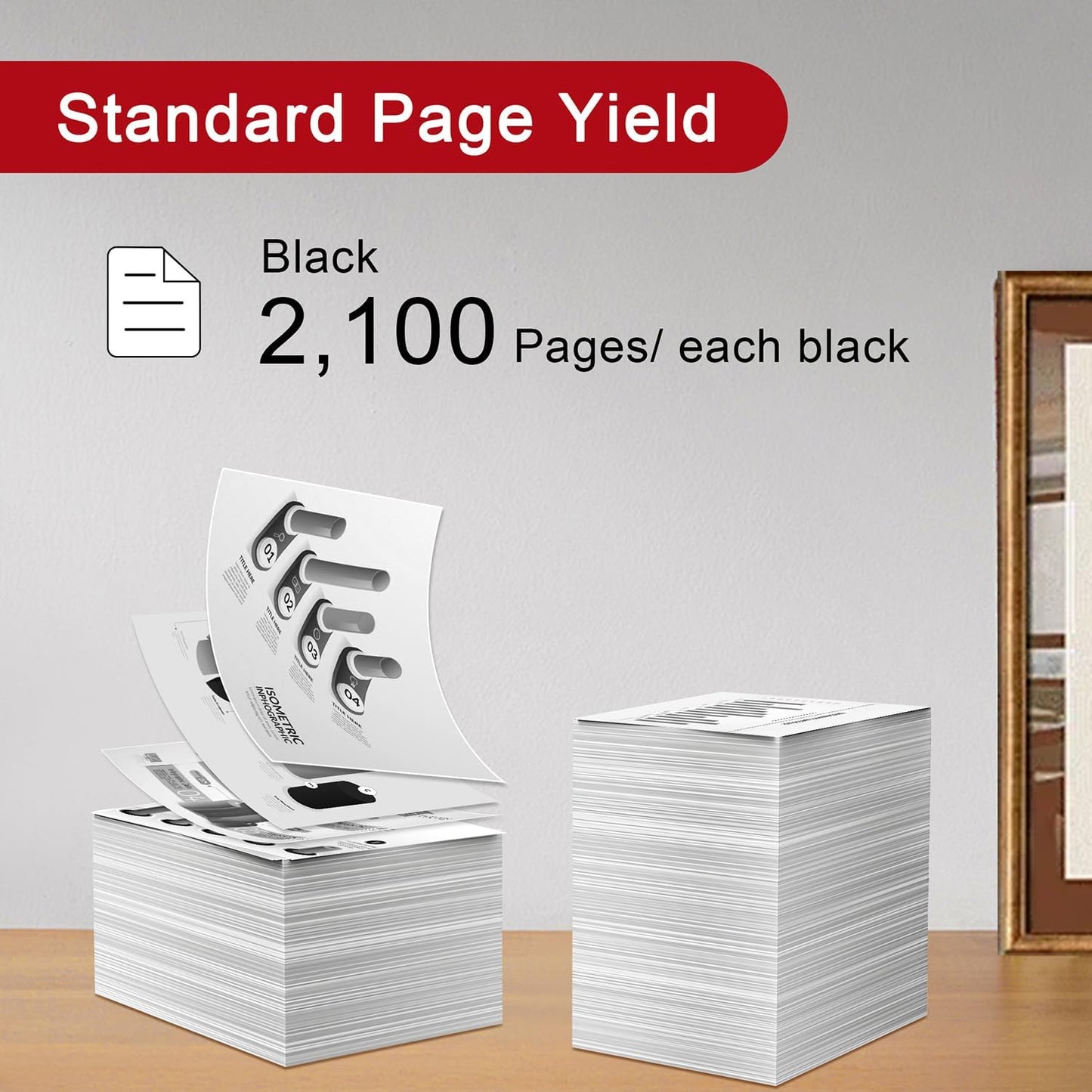 069 Black Toner Cartridge 2 Pack Compatible with Canon 069 Toner Cartridges, Working for Canon imageCLASS MF753Cdw MF751Cdw LBP674Cdw LBP673Cdw LBP674Cx MF752Cdw MF756Cx Printer(2 Pack, Black)