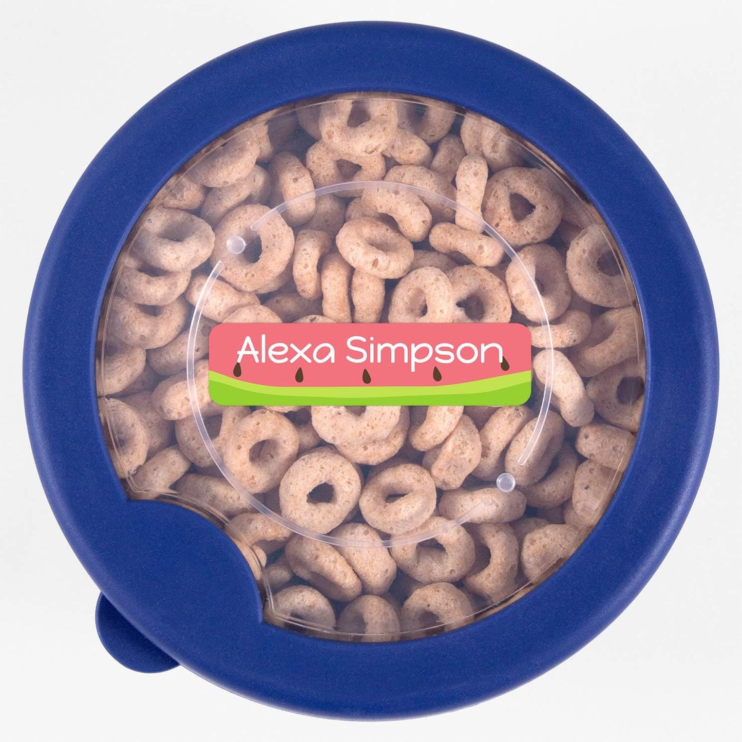 Name Bubbles - Custom Small Rectangle Name Labels for Kids (64 Labels) - Personalized Waterproof Name Stickers for Daycare, Lunch Boxes, Water Bottles, Shoes, School Supplies, & Camp (Watermelon)