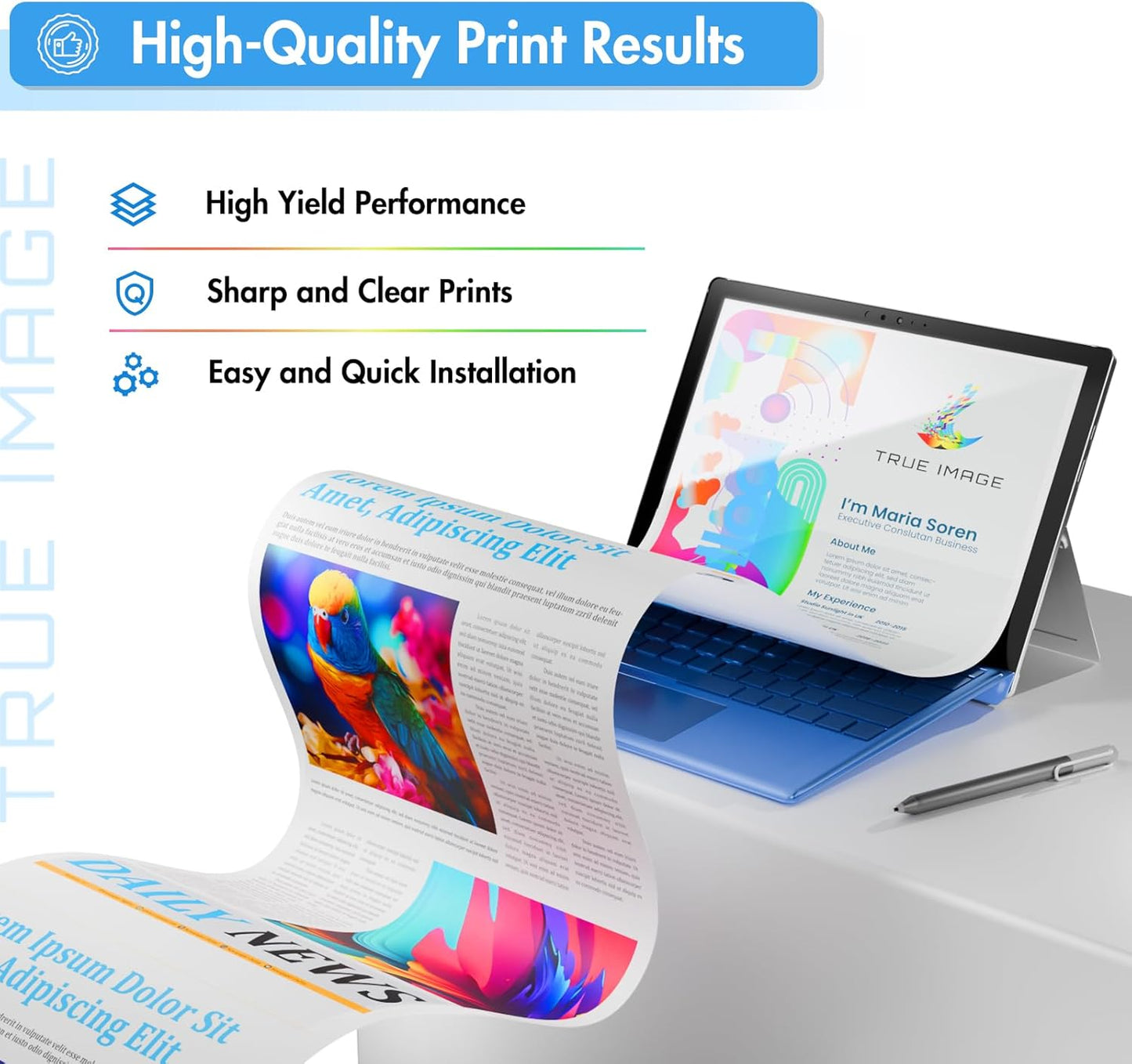 206A Toner Cartridges 4 Pack: M283fdw 206X Set Compatible Replacement for HP 206A 206X Color Laserjet Pro MFP M283fdw M283cdw M255dw M283 M255 Printer High Yield Ink (Black Cyan Yellow Magenta)