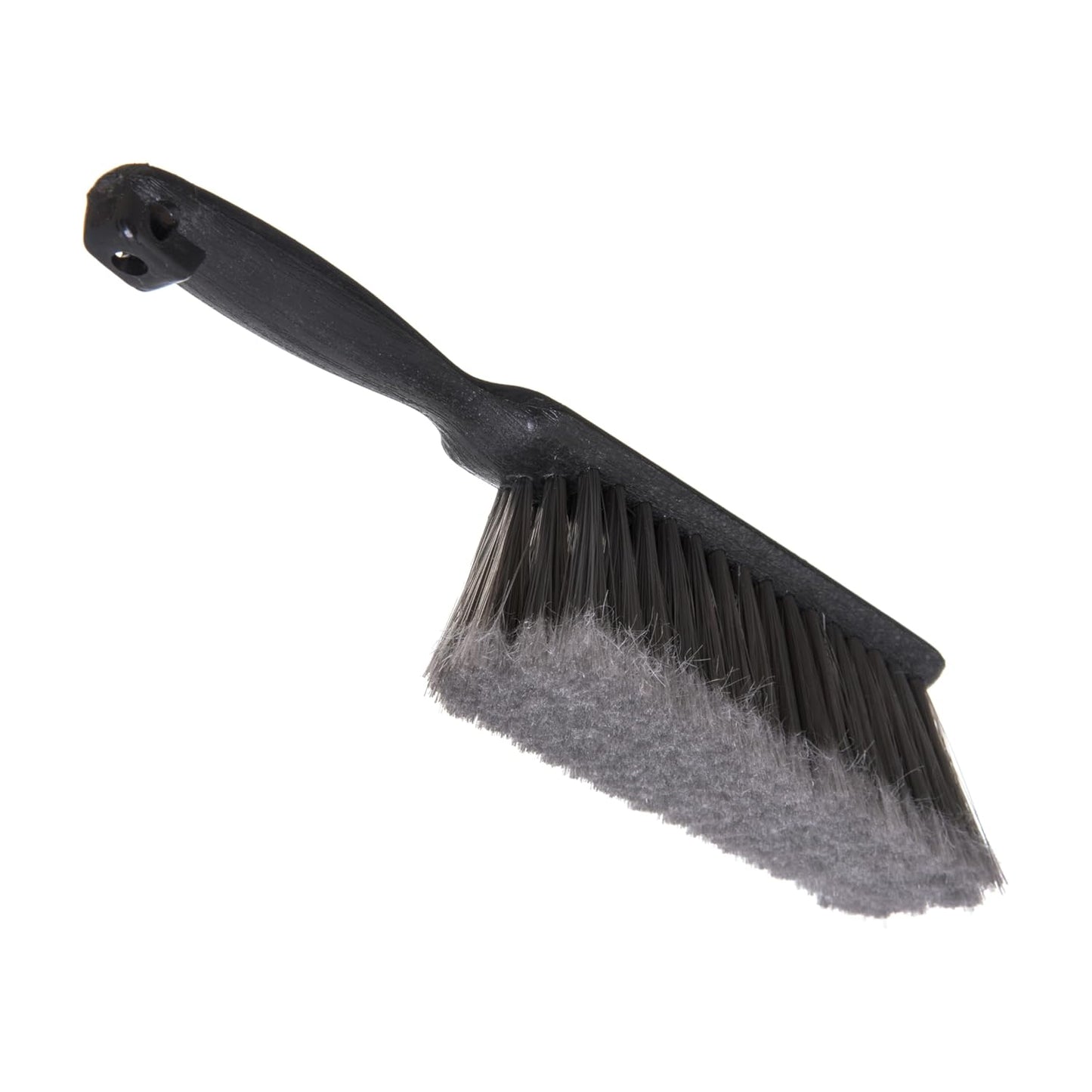 SPARTA Flo-Pac Counter Brush, Bench Brush, Dustpan Brush with Flagged Bristles for Counters, Floors, And Fireplace, 8 Inches, Gray