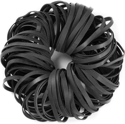 AMUU Rubber Bands Black Size #64 about 0.5 lb 110 Pcs Tactical Rubber Bands for Office Supplies Home Money Elastic Bands