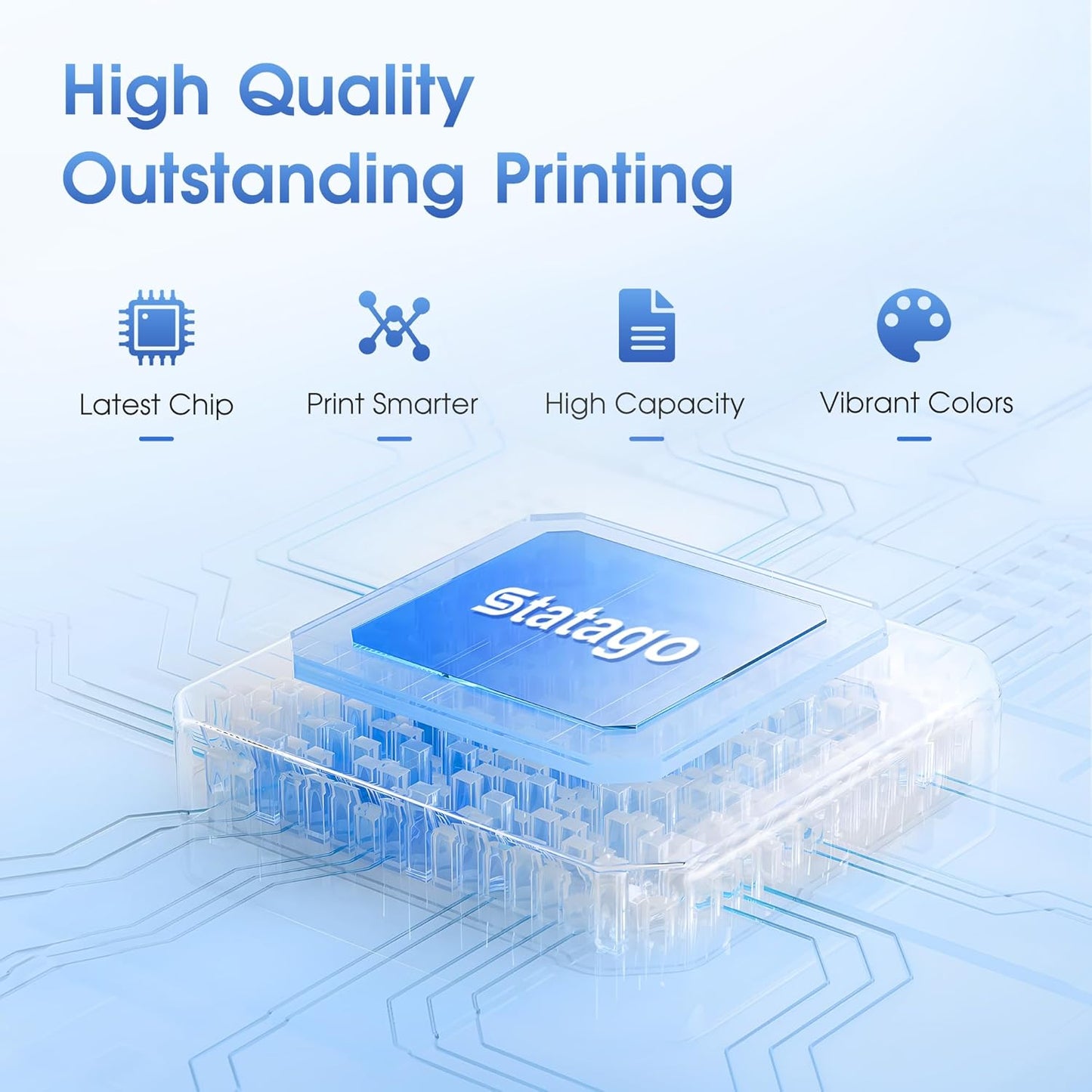 LC401XL Ink Cartridges for Brother LC401XL LC401 Ink High Yield Work for Brother MFC-J1010DW MFC-J1170DW MFC-J1012DW DCP-J1140DW MFC-J1800DW Printer (1 Black 1 Cyan 1 Magenta 1 Yellow, 4 Pack)