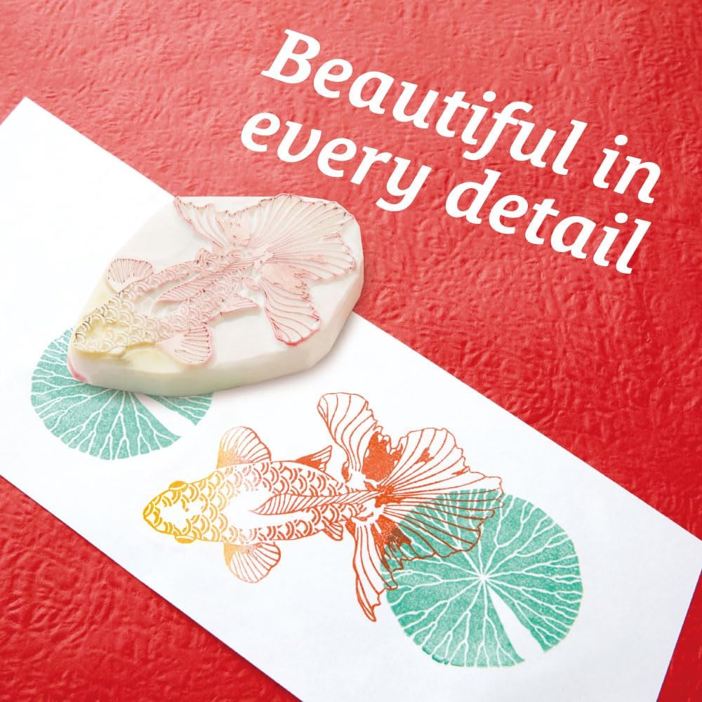 IROMOYO Stamp PAD, Traditional Japanese Ink Colour, Oil-Based Ink pad - Chrome Yellow