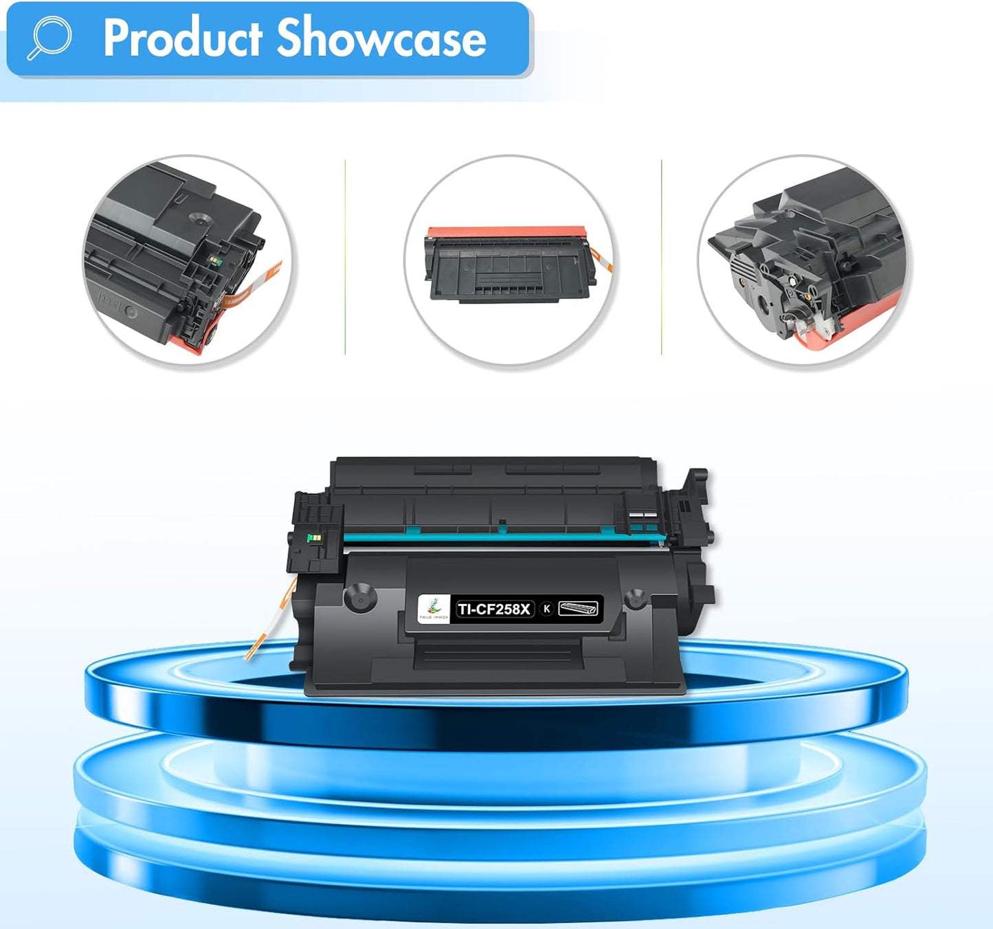 58X CF258X Toner Cartridge Black M428fdw High Yield Compatible Replacement for HP 58X CF258X 58A CF258A for HP Laserjet Pro M404n M404dn M404dw MFP M428fdn M428dw Printer Ink 2 Pack