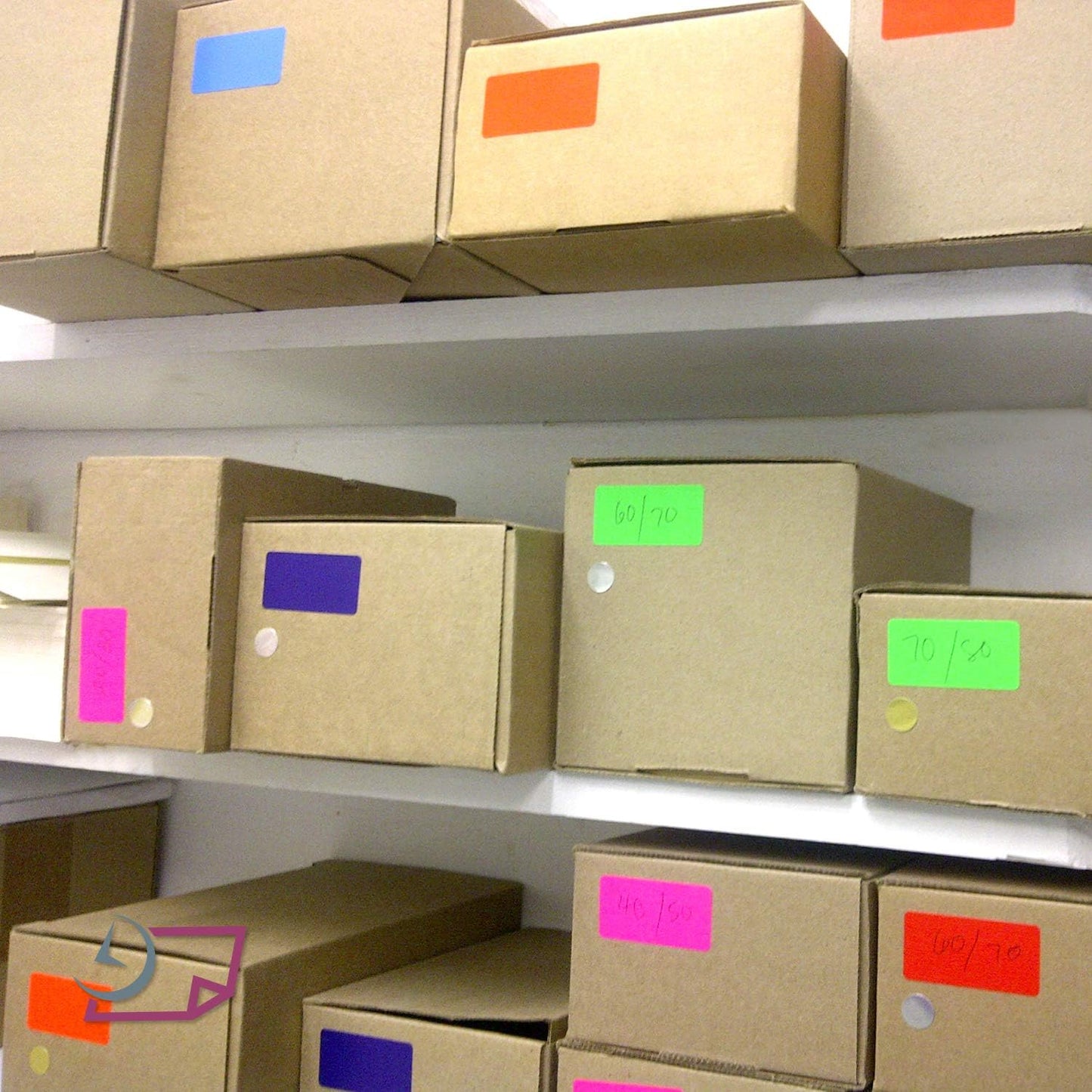 NextDayLabels - 8-1/2 x 11 Neon Color High Light Fluorescent Labels for Laser & Inkjet Printer (Orange Fluorescent, 4 x 2-10 Per Page | 250 Labels)