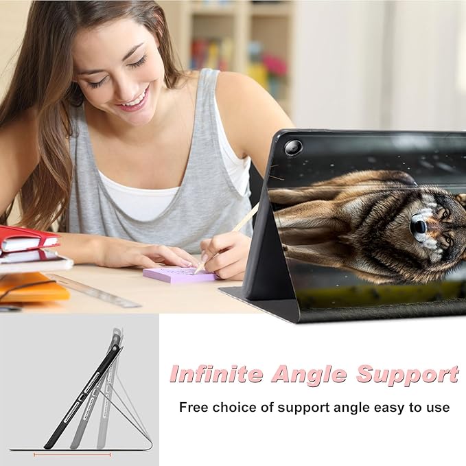 for Amazon Kindle Fire Max 11 Case (13th Generation, 2023 Release) 11",Slim Lightweight Smart Shell Stand Cover with Auto Wake/Sleep for All-New Fire 11 Max Tablet,Wolves Howling Wild