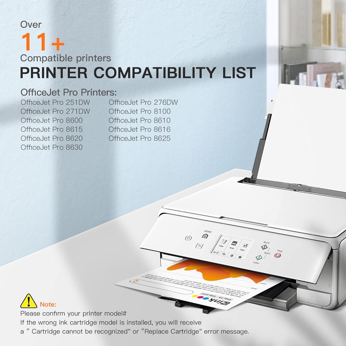 E-Z Ink Compatible Ink Cartridge Replacement for HP 950XL 951XL 950 XL 951 XL for OfficeJet Pro 8610 8600 8615 8620 8625 8100 276dw 251dw (3 Black, 2 Cyan, 2 Magenta, 2 Yellow),9 Combo Pack