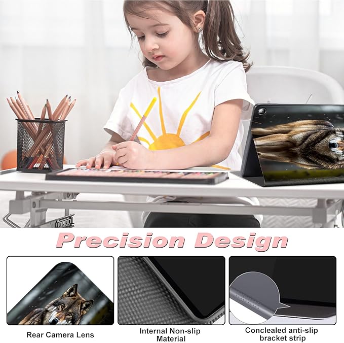 for Amazon Kindle Fire Max 11 Case (13th Generation, 2023 Release) 11",Slim Lightweight Smart Shell Stand Cover with Auto Wake/Sleep for All-New Fire 11 Max Tablet,Wolves Howling Wild