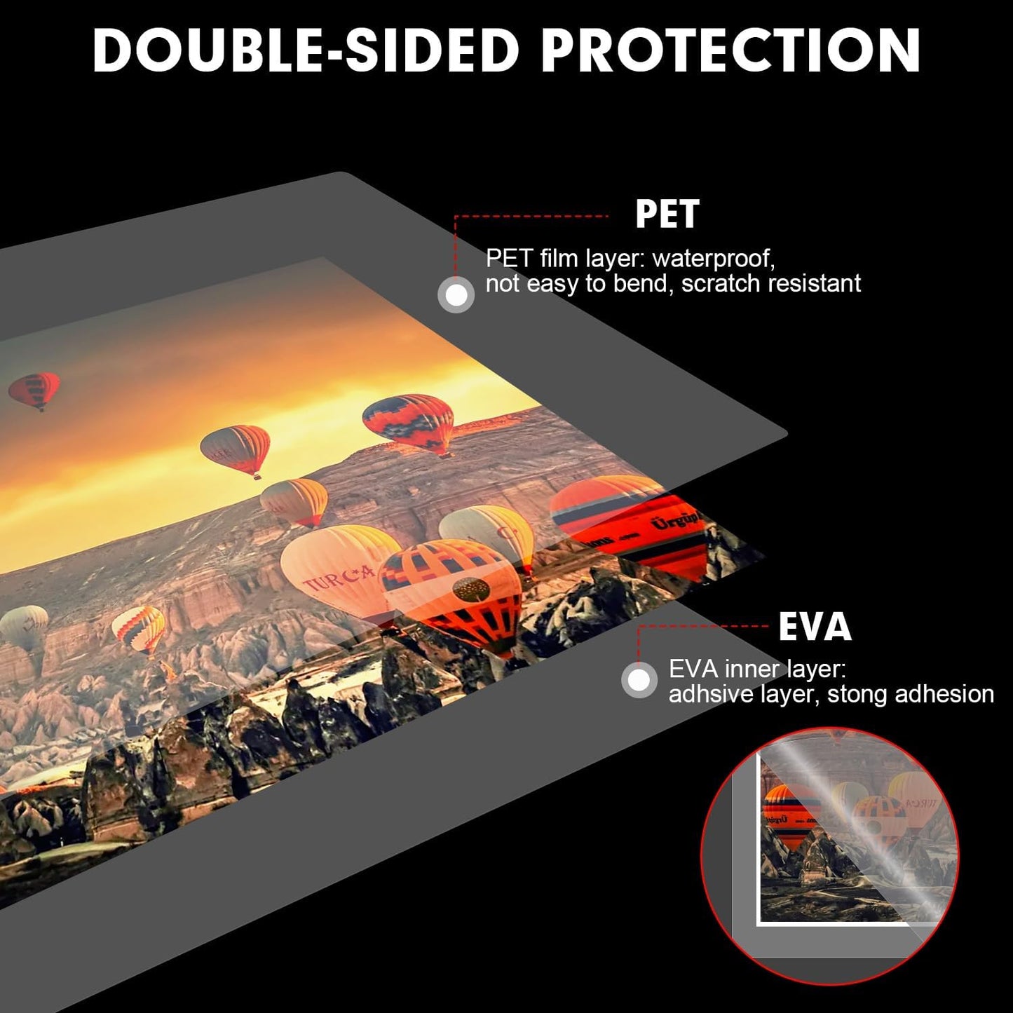 Laminating Sheets, 400 Pack Clear Thermal Laminating Plastic Paper Laminator Sheets, 9 x 11.5-Inch, 3mil, Ideal Office or School Supplies