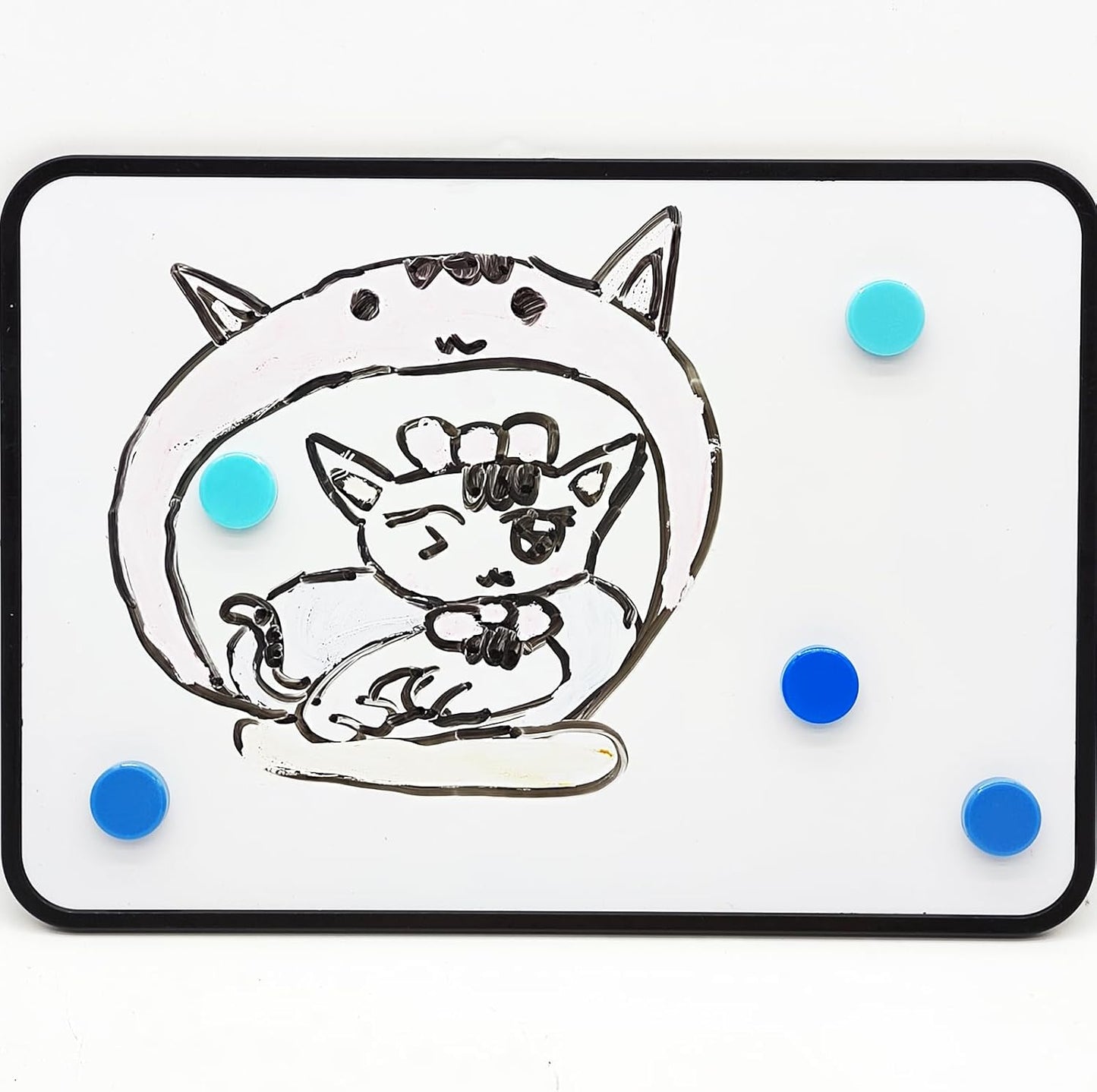 ZDZBLX Fridge Magnets 30 PCS, Strong Refrigerator Magnets for Whiteboard, Heavy Duty Small Round Magnets, Mini Decorative Cute Magnet for Fridge, Locker, Map, Kitchen, School, Office, Classroom (Blue)