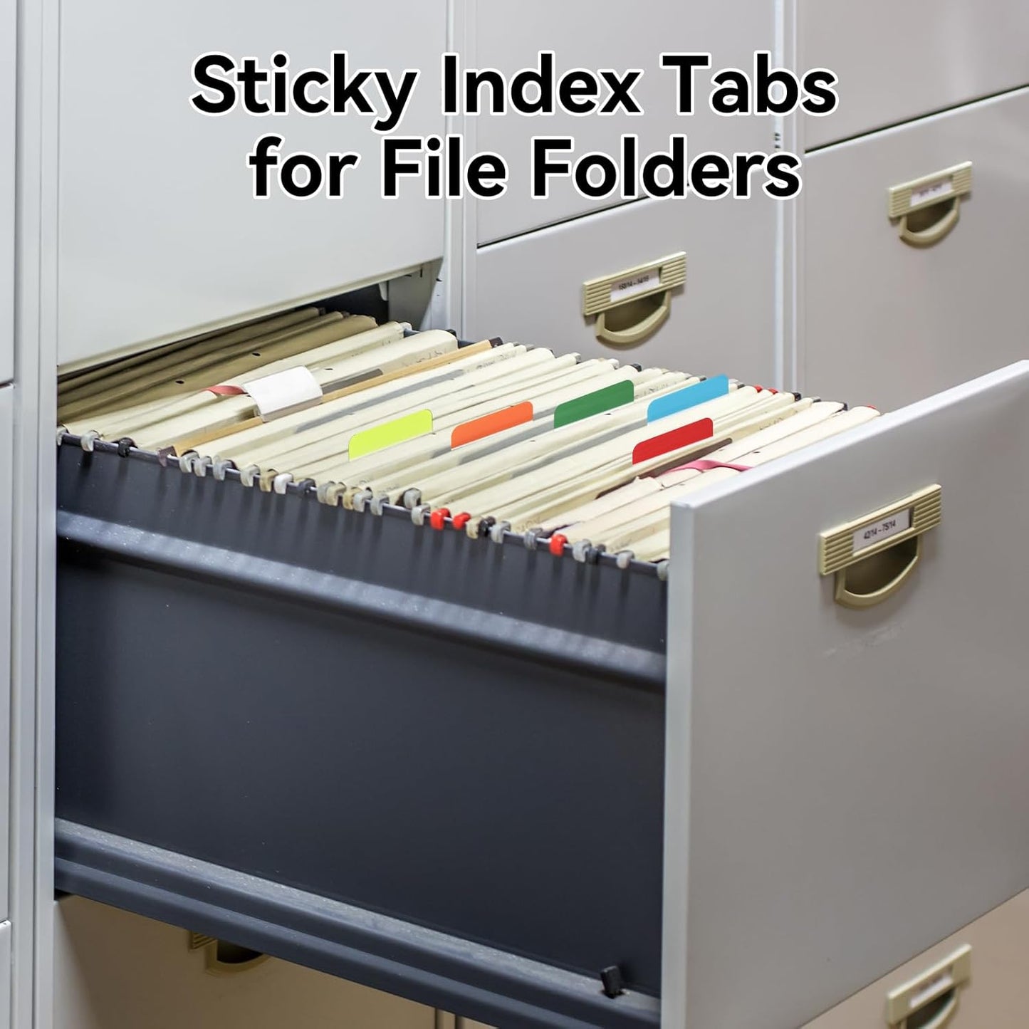 600 Pieces Tabs 2 Inch Sticky Index Tabs, Colored Page Markers Repositionable Divider Tabs for Notebooks, Binders, File Folders, Books (30 Sets 10 Colors)