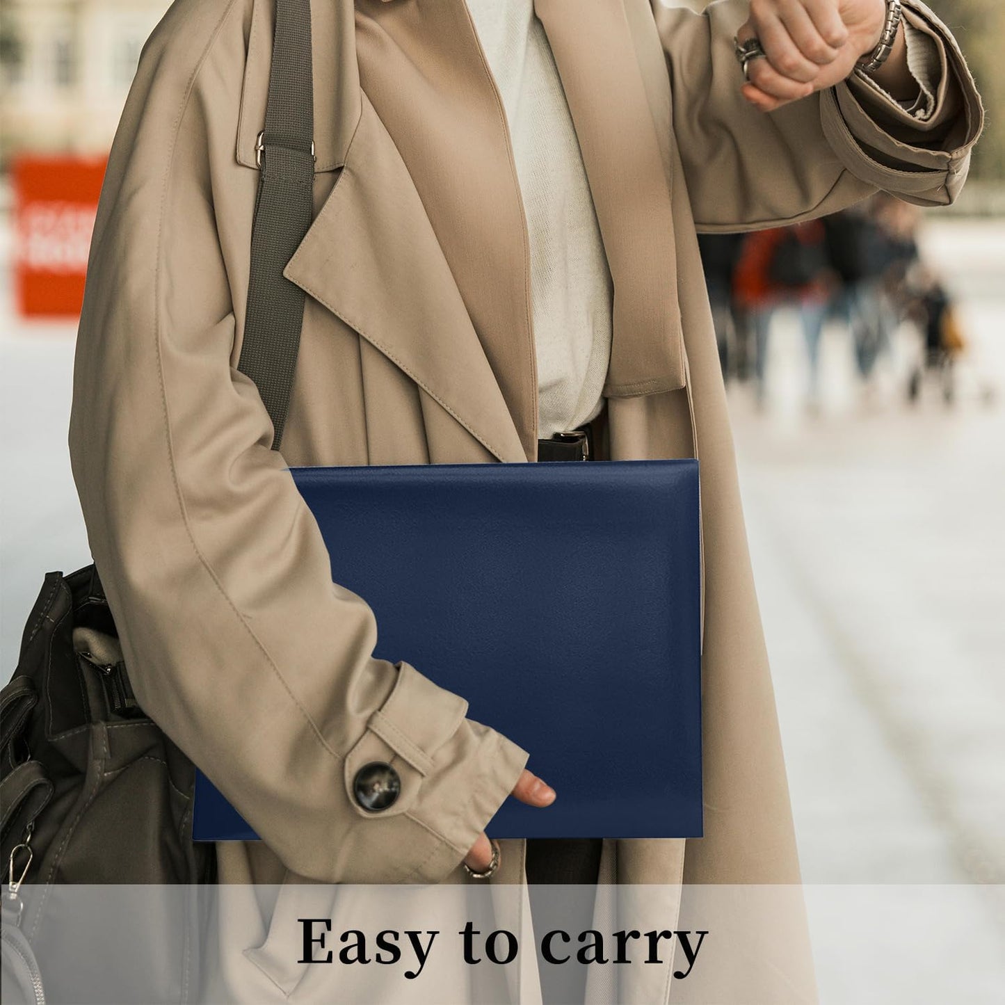 Certificate Holders 8.5"x11" Graduation Diploma Cover Document Leather Folders,Navy Blue-5 Pack