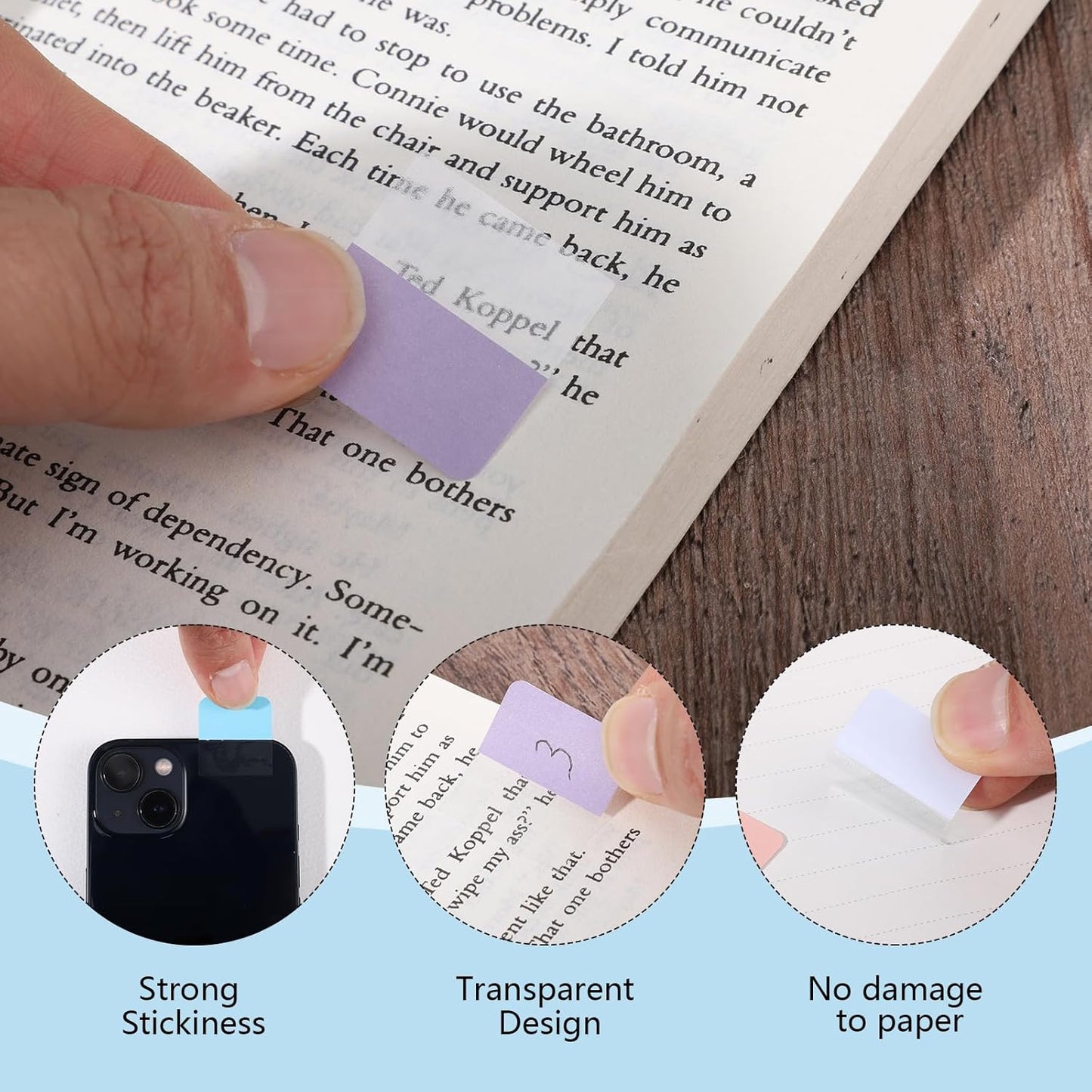 240 Pcs 1Inch Sticky Index Tabs, Colored Book Sticky Tabs for Notebooks, Repositionable Page Tabs for Notebooks File Classification