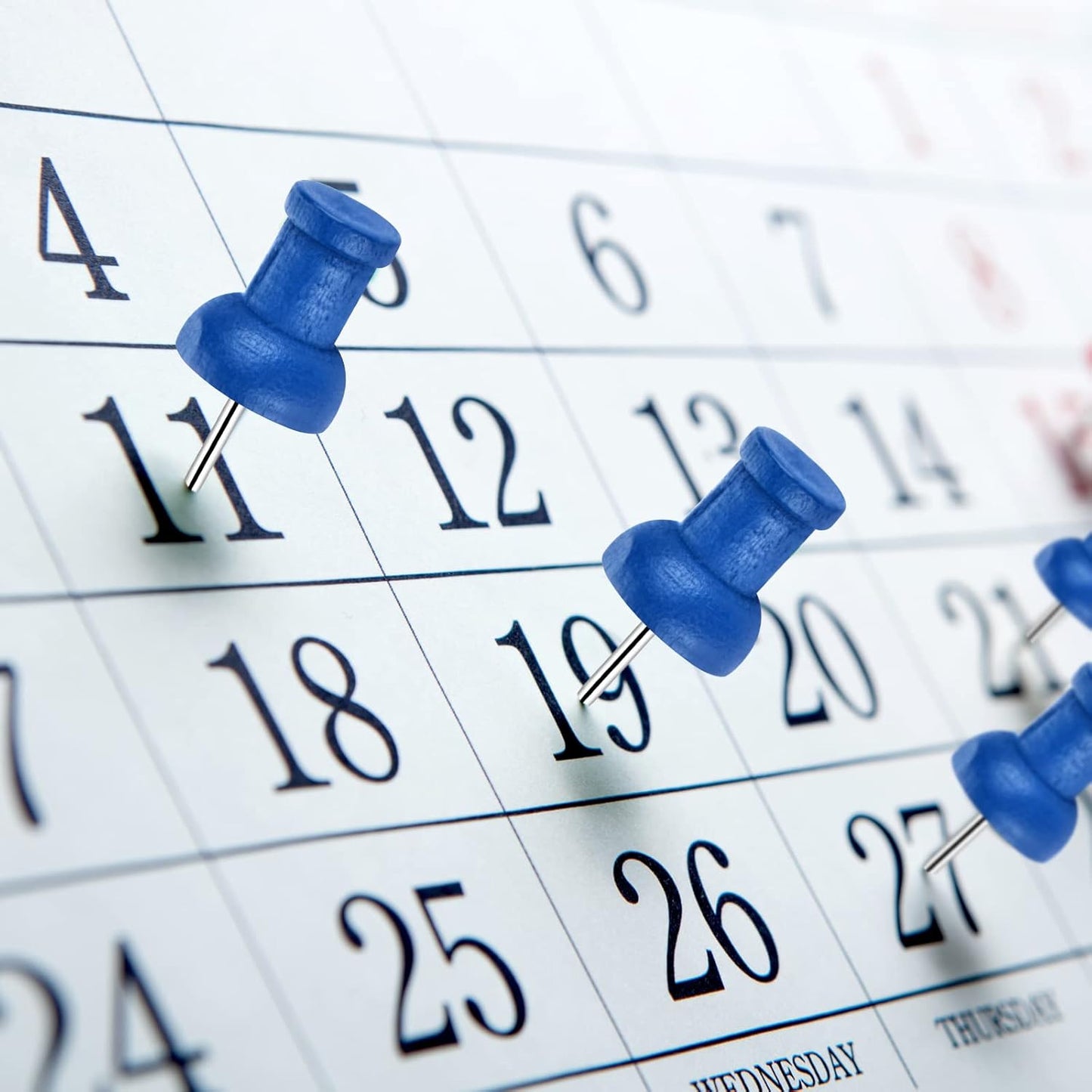 40Pcs Wood Push Pins, Decorative Thumb Tacks, Wooden Pins and Tacks, Cork Board Thumbtacks, Cute Thumbtack for Wall and Bulletin Board, Map Pins