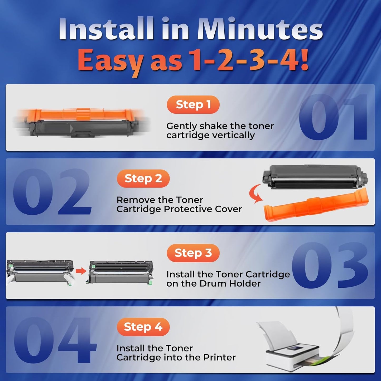 TN229XL Black Toner Cartridges High Yield Compatible for Brother TN229XL TN229 Toner Cartridges for Brother MFC-L3720CDW MFC-L3780CDW HL-L3280CDW HL-L3220CDW HL-L3300CDW HL-L3295CDW Printer(BK,2 Pack)