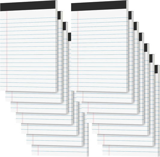 Legal Pads 4x6 Small Notepads, 14-Pck Note Pads for Work Mini Pocket Notepad White Paper Writing Pads Narrow Ruled Scratch Memo Pads for Office Home Taking Quick Notes, Perforated, 30 Sheets Per Pad
