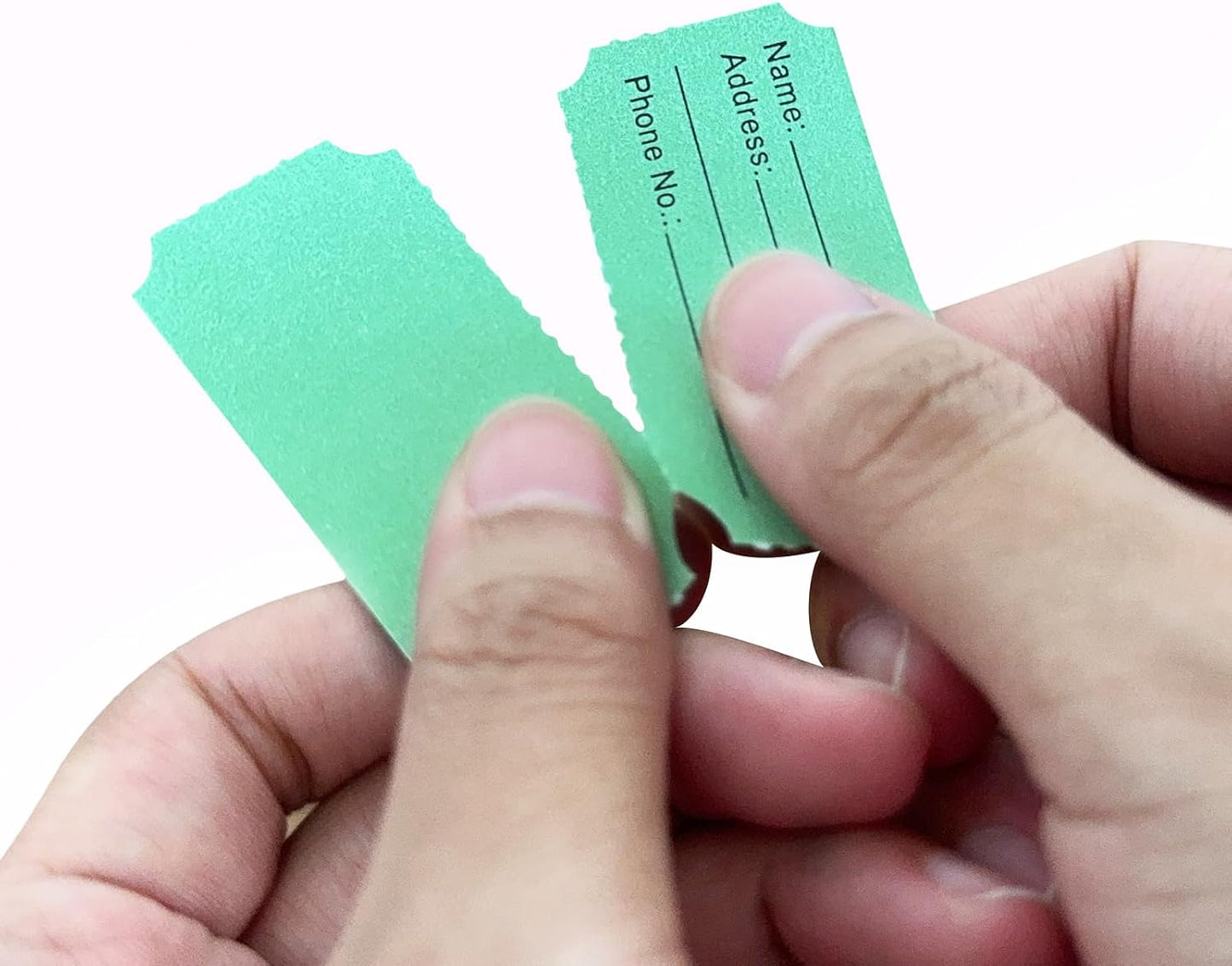 Yuanhe Raffle Tickets Double Roll - 16000 Total 50/50 Raffle Tickets for Events, Entry, Class Reward, Fundraiser, Carnivals, Door Prizes